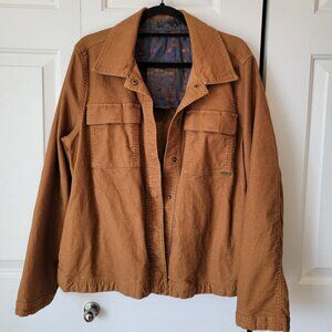 prAna Nikit Organic Cotton Lightweight Jacket in Walnut - XL